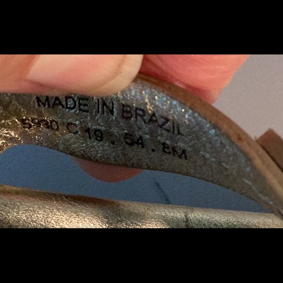 Tory Burch Gold Sandal Size 8 - Picture 4 of 5